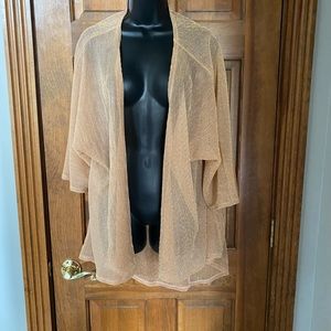 LuLuRoe coverup gold in color. Size m